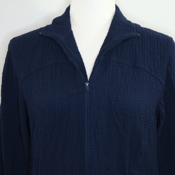 Orvis Navy Blue Scrunch Jacket Zip-Up Lightweight - Picture 2 of 12